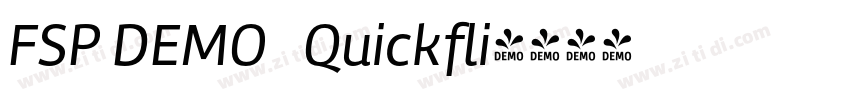 FSP DEMO   Quickfli字体转换